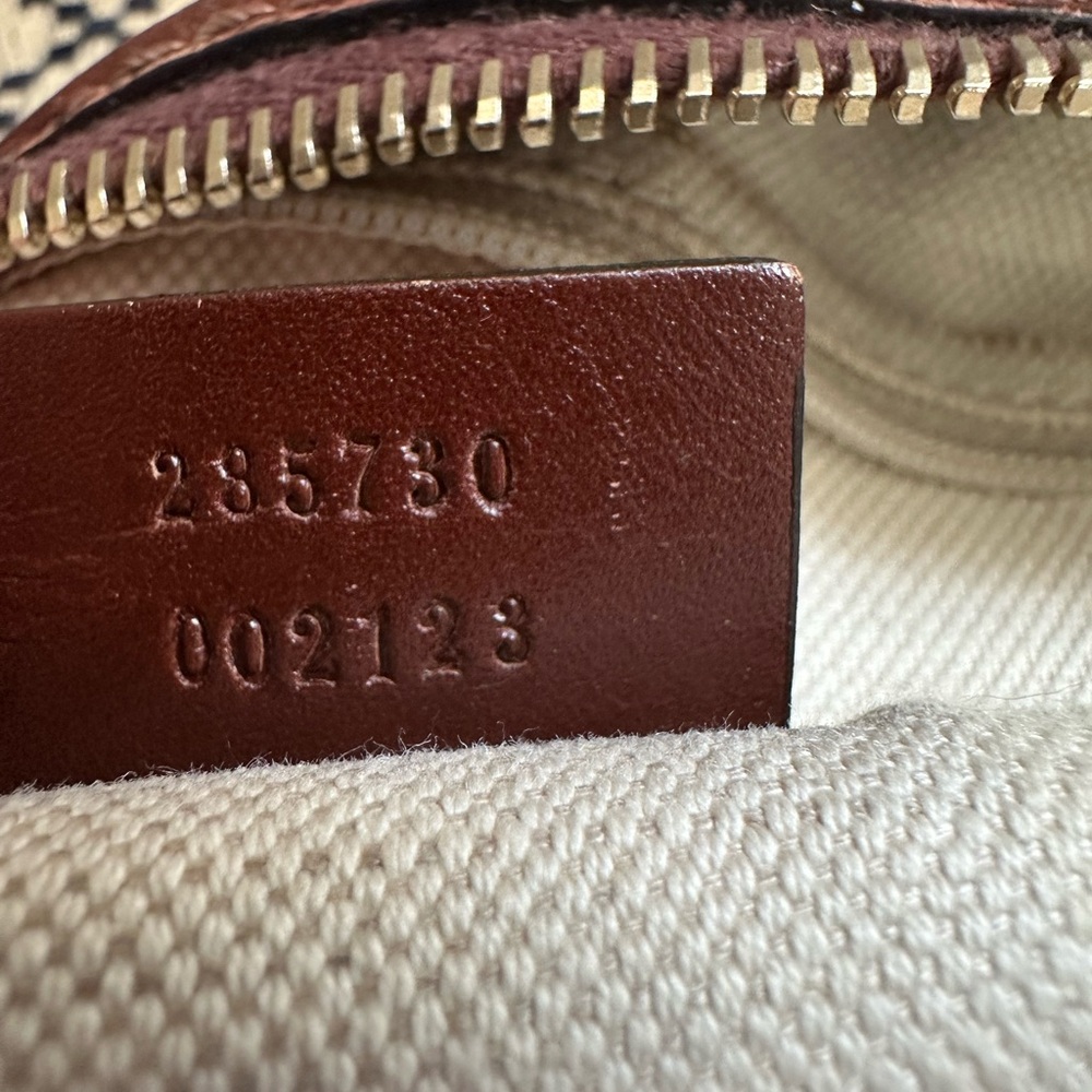 Gucci Diamante Canvas Sukey Satchel - Picture 16 of 16